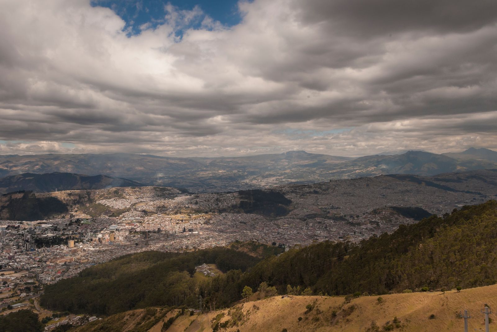 Bogotá and the Andes seen from Monserrate