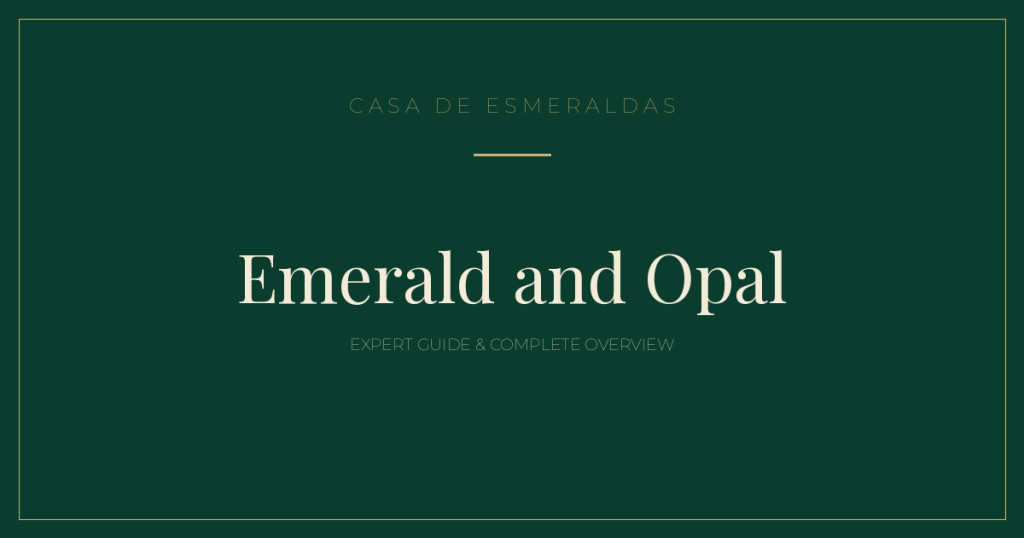 Emerald and Opal: Expert Guide & Complete Overview - Casa de Esmeraldas