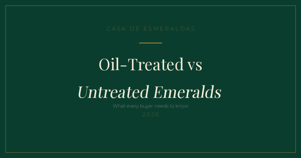 Oil-treated vs untreated emeralds: what every buyer needs to know — Casa de Esmeraldas